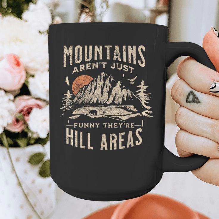 Mountains Aren't They'Re Hill Areas Dad Joke Word Pun Graphic Print Coffee Mug