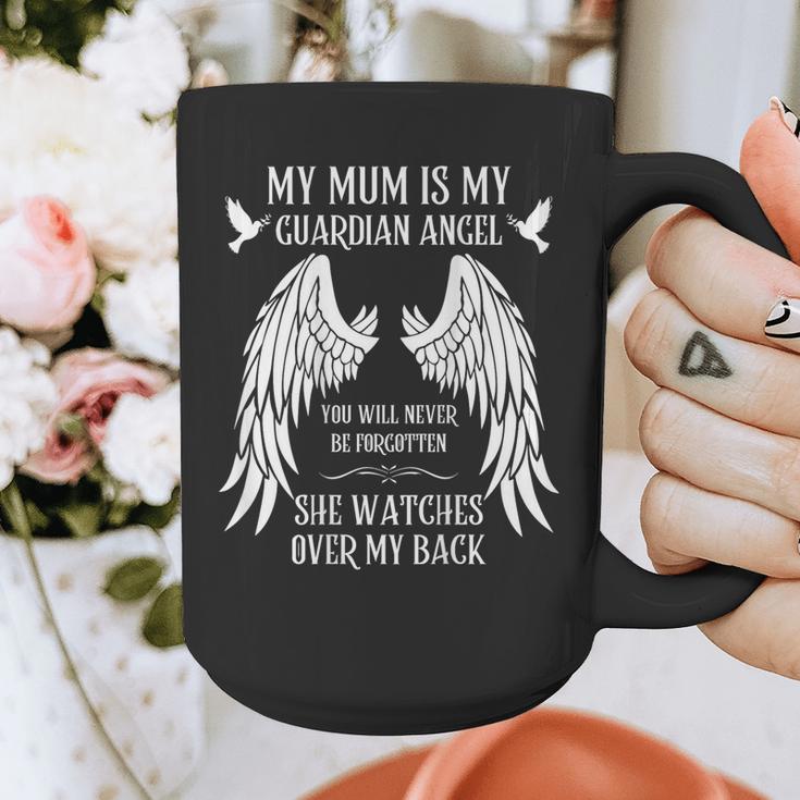 My Mum Is My Guardian Angel In Heaven Memory Memorial Tees Graphic Print Coffee Mug
