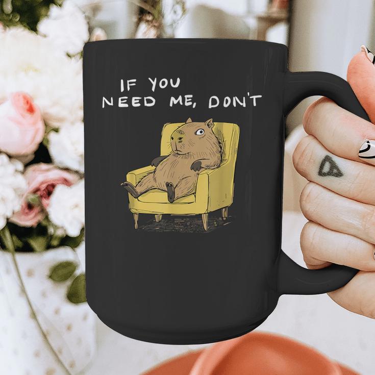 If You Need Me Don’t Introvert Capybara Sarcastic Graphic Print Coffee Mug If You Need Me Don’t Introvert Capybara Sarcastic Graphic Print Coffee Mug