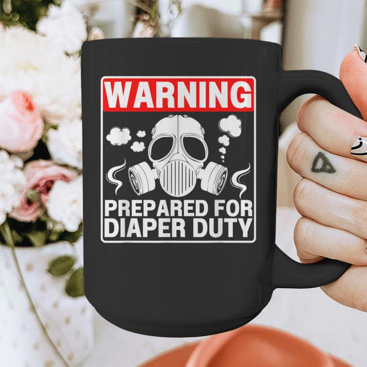 New Dad Prepared For Diaper Duty Daddy Diaper Duty Graphic Print Coffee Mug