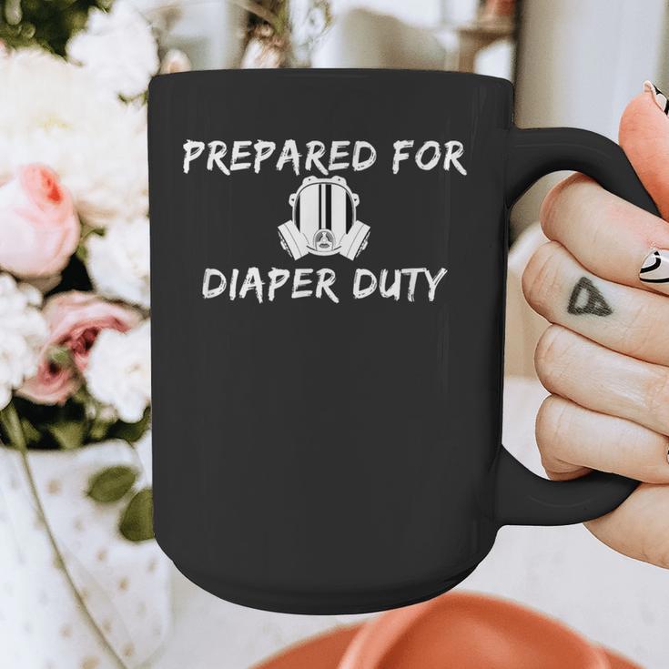 New Dad Prepared For Diaper Duty Saying Quote Graphic Print Coffee Mug