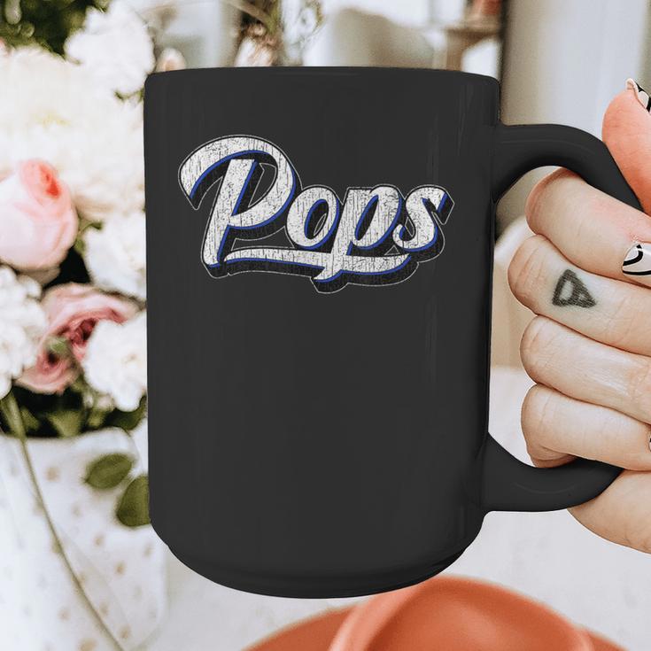 New Grandpa For Dad Called Pops Graphic Print Coffee Mug