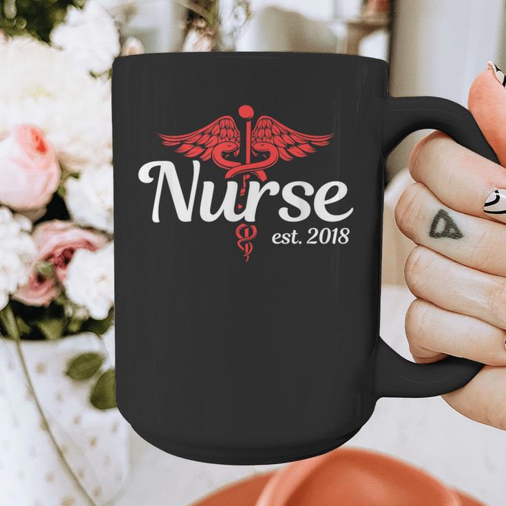 New Nurse 2018 Nurse Nursing School Graduation Shirt Graphic Print Coffee Mug