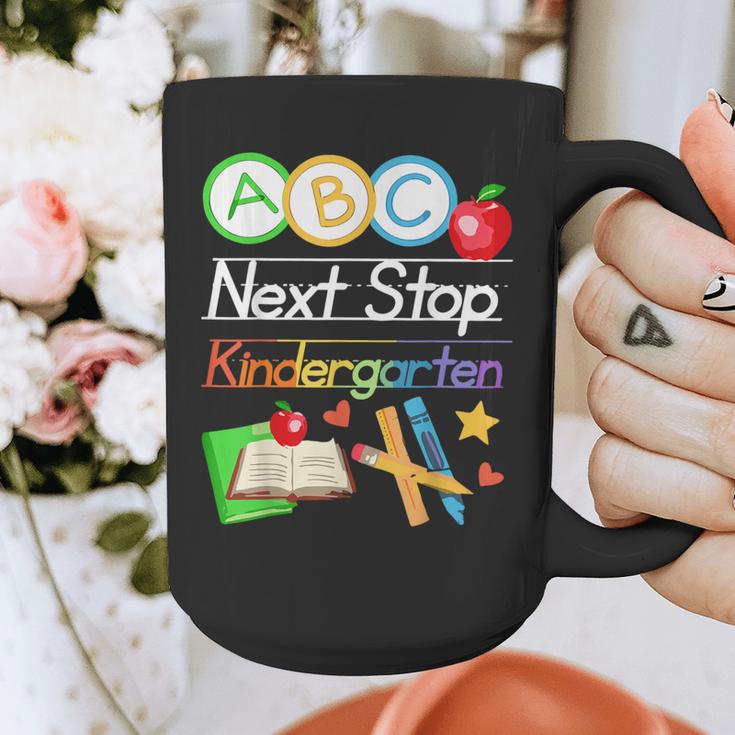 Next Stop Kindergarten Preschool Graduation 2025 Boy Girl Graphic Print Coffee Mug