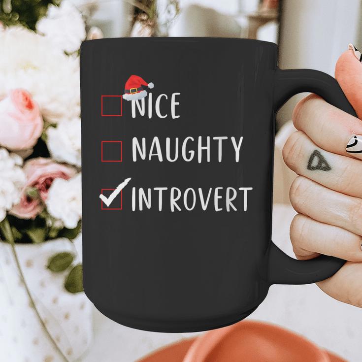 Nice Naughty Introvert List Christmas Introvert Graphic Print Coffee Mug Nice Naughty Introvert List Christmas Introvert Graphic Print Coffee Mug