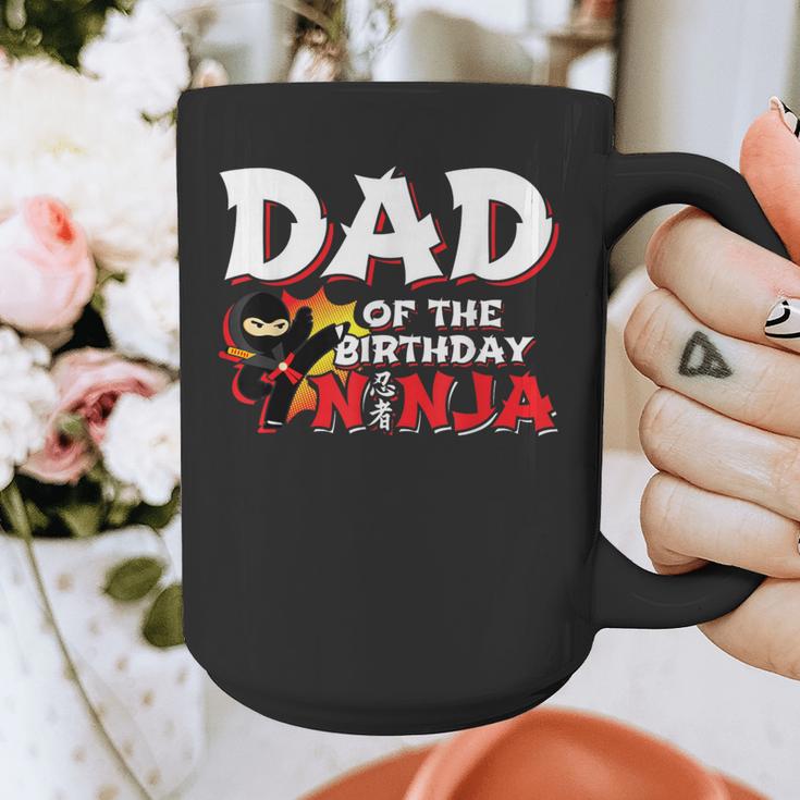 Ninja Birthday Party Dad Of The Birthday Ninja Small Graphic Print Coffee Mug