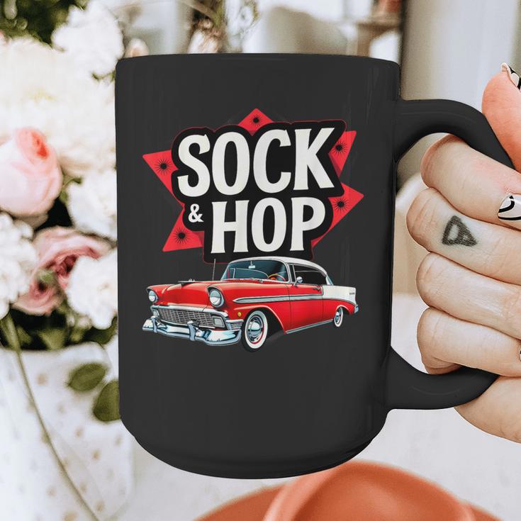 Nostalgia 1950s Sock Hop Dance Graphic Print Coffee Mug