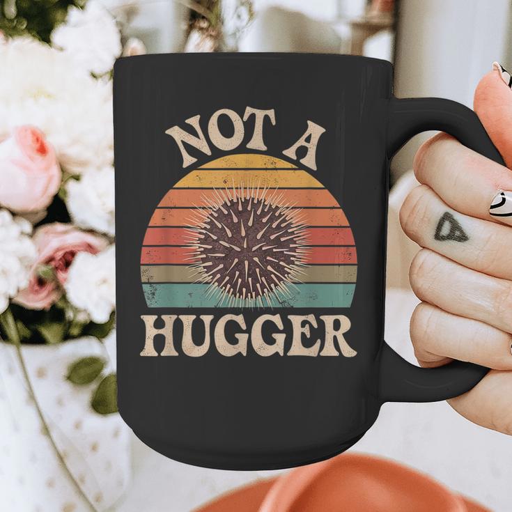 Not A Hugger Retro Sea Urchin Sarcastic Introvert Graphic Print Coffee Mug Not A Hugger Retro Sea Urchin Sarcastic Introvert Graphic Print Coffee Mug
