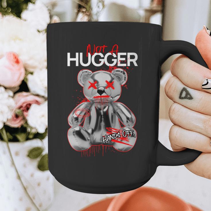 Not A Hugger Teddy Bear Antisocial Introvert Graphic Print Coffee Mug