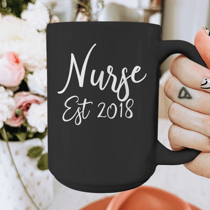 Nurse Established 2018 Shirt Nursing School Graduation Graphic Print Coffee Mug