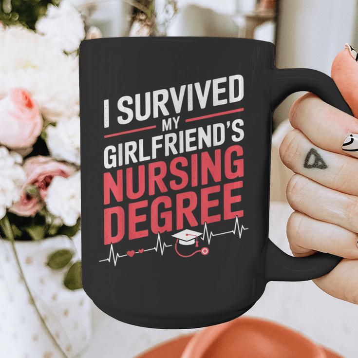 Nurse Graduation I Survived My Girlfriends Nursing Degree Graphic Print Coffee Mug