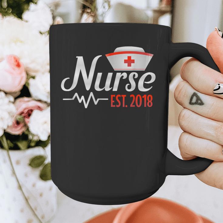 Nurse Nursing School Graduation Est 2018 Shirt Graphic Print Coffee Mug