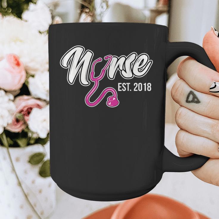 Nursing Graduation Nurse Est 2018 T-Shirt Graphic Print Coffee Mug