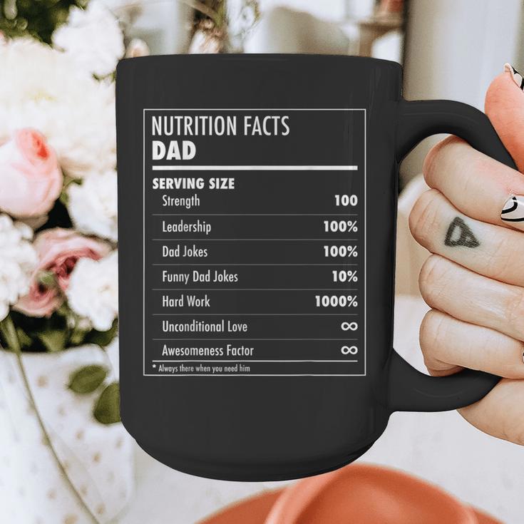 Nutrition Facts Dad Father's Day Shirt For Men Dad Graphic Print Coffee Mug