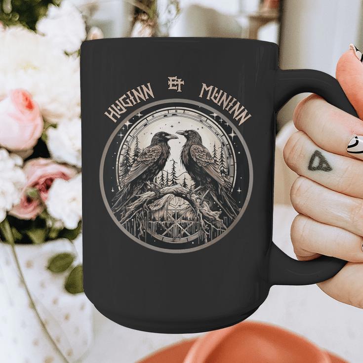 Odin Ravens Memory And Mind Huginn And Muninn Odin's Ravens Graphic Print Coffee Mug Odin Ravens Memory And Mind Huginn And Muninn Odin's Ravens Graphic Print Coffee Mug