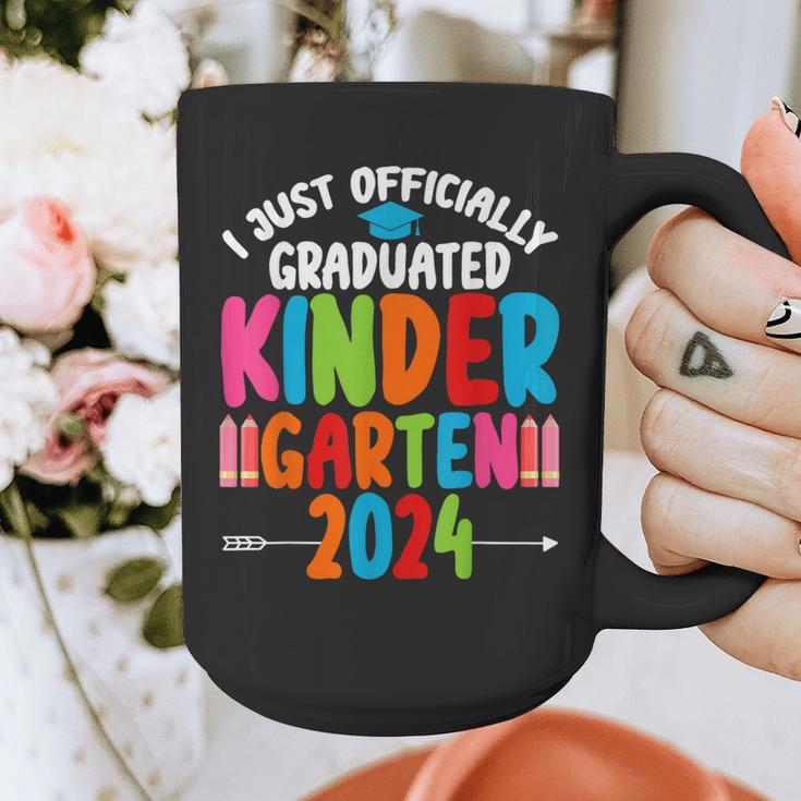I Officially Graduated Kindergarten Graduation 2024 Graphic Print Coffee Mug