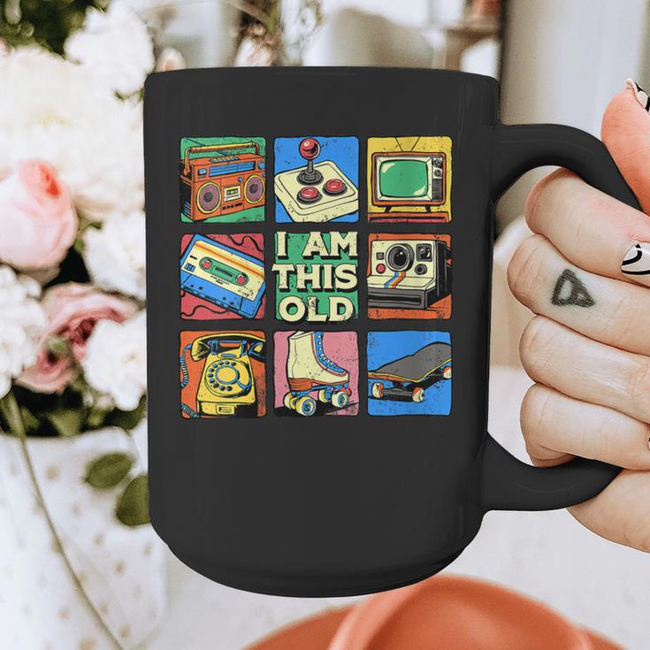 I Am This Old Retro Vintage Nostalgia 80s 90s Cassette Tape Graphic Print Coffee Mug I Am This Old Retro Vintage Nostalgia 80s 90s Cassette Tape Graphic Print Coffee Mug