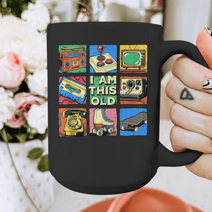 I Am This Old Retro Vintage Nostalgia 80s 90s Cassette Tape Graphic Print Coffee Mug