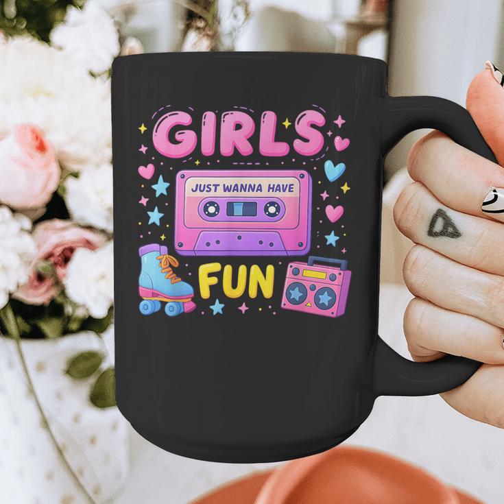 Old School Memory Girls Just Wanna Have Fun Artwork Graphic Print Coffee Mug Old School Memory Girls Just Wanna Have Fun Artwork Graphic Print Coffee Mug