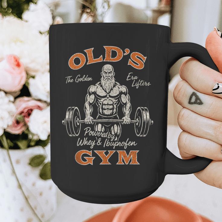 Old's Gym Logo Workout Dad Grandpa Weightlifting Old Men Gym Graphic Print Coffee Mug Old's Gym Logo Workout Dad Grandpa Weightlifting Old Men Gym Graphic Print Coffee Mug