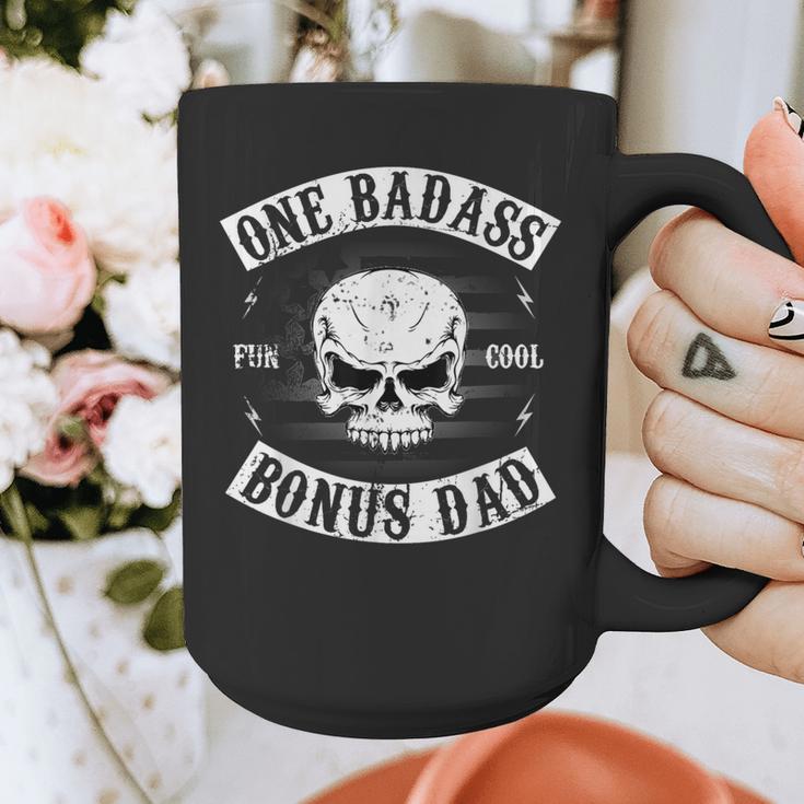 One Badass Bonus Step Dad Birthday Stepdad Graphic Print Coffee Mug