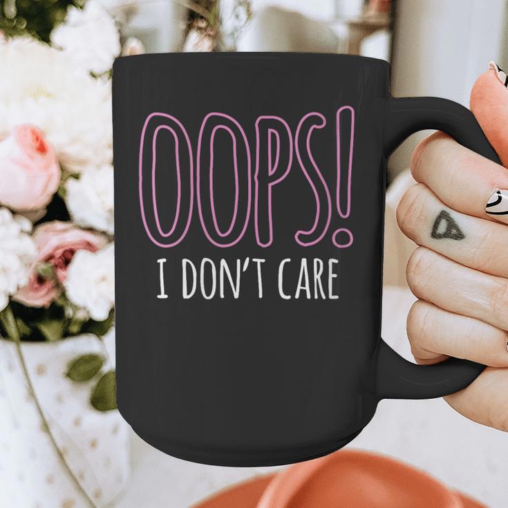 Oops I Don't Care Humor Small Talk Hater Introvert Graphic Print Coffee Mug Oops I Don't Care Humor Small Talk Hater Introvert Graphic Print Coffee Mug