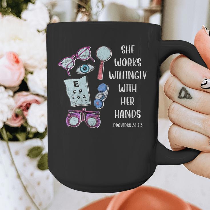 OptometryOphthalmology Eye Doctor Tee Optician Graduation Graphic Print Coffee Mug