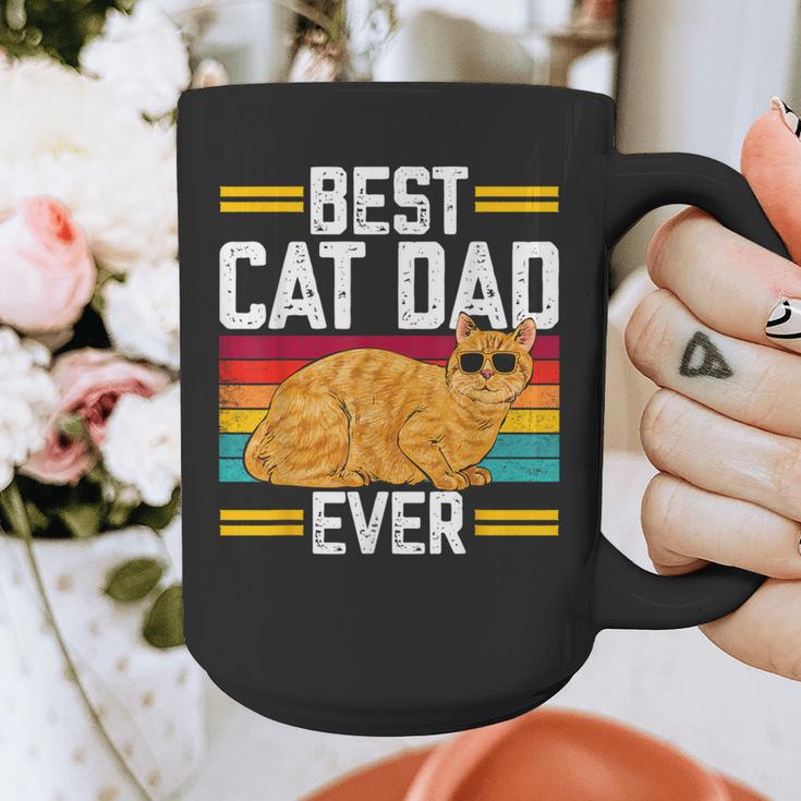 Orange Cat Best Cat Dad Ever Orange Tabby Cat Graphic Print Coffee Mug