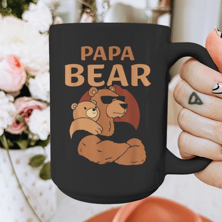 Papa Bear Bears Animal Pun Lover Dad Father Daddy Father's Graphic Print Coffee Mug