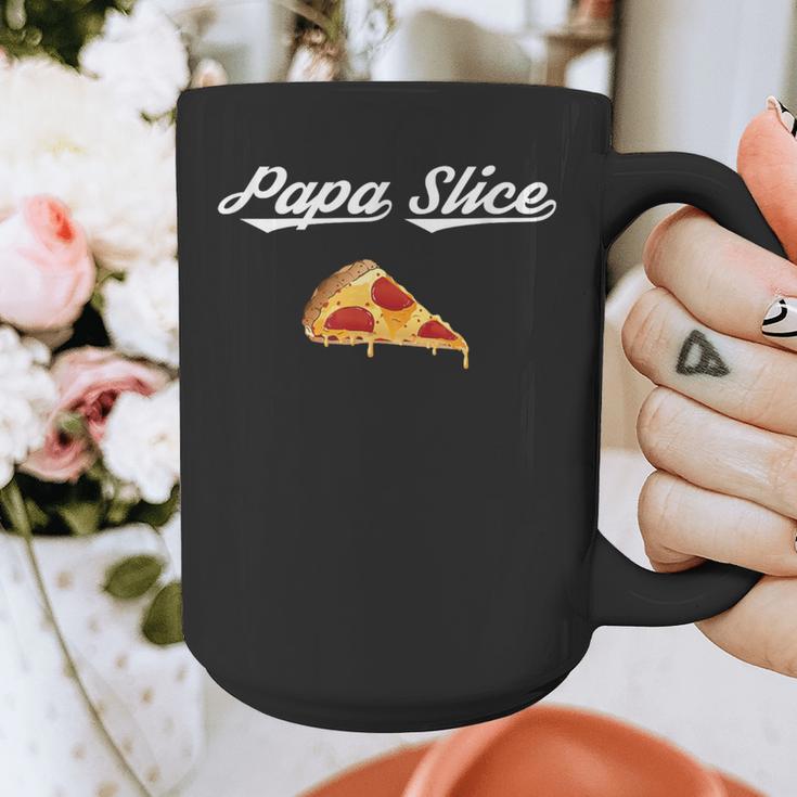 Papa Slice Pizza Belly Expectant Dad Pizza Pregnancy Reveal Graphic Print Coffee Mug
