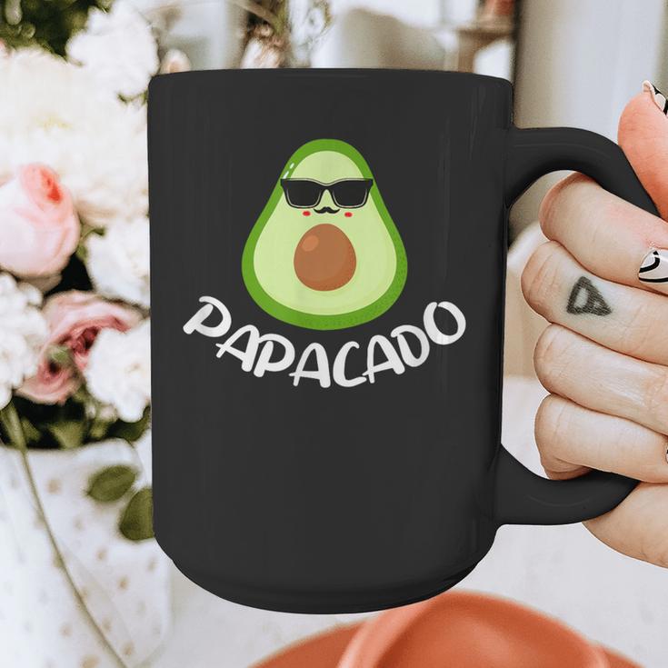 Papacado Avocado Dad Daddy Father's Day Graphic Print Coffee Mug Papacado Avocado Dad Daddy Father's Day Graphic Print Coffee Mug