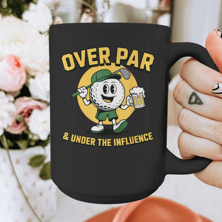Over Par Under Influence Golf Dad Father Joke Graphic Print Coffee Mug Over Par Under Influence Golf Dad Father Joke Graphic Print Coffee Mug