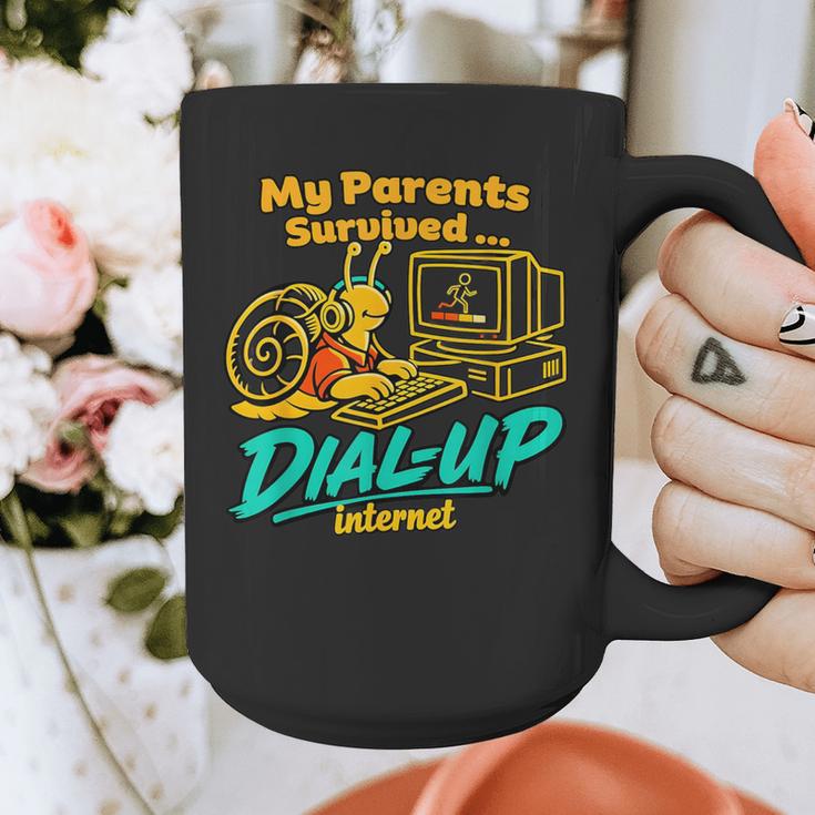 My Parents Survived Dial Up Internet Nostalgia 90s Graphic Print Coffee Mug