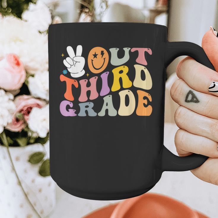 Peace Out Third 3rd Grade Graduation Graduate Class Of 2025 Graphic Print Coffee Mug