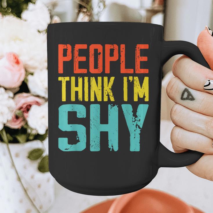 People Think I'm Shy I Introvert Graphic Print Coffee Mug People Think I'm Shy I Introvert Graphic Print Coffee Mug
