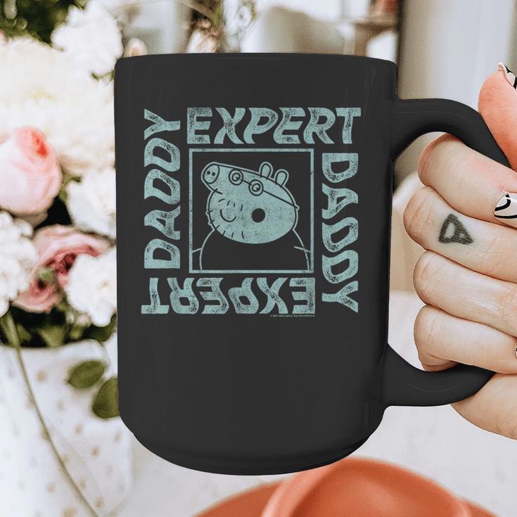 Peppa Pig Father's Day Expert Daddy Vintage Faded Box Logo Graphic Print Coffee Mug