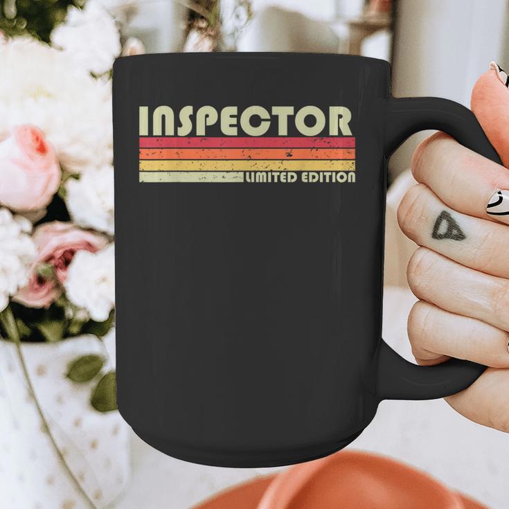 Personal Christmas Retro Vintage Graduation Inspector Job Title Profession Birthday Worker Idea Graphic Print Coffee Mug