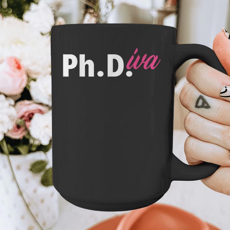 Ph Diva Women Dissertation Doctoral Degree Graduation PhD Graphic Print Coffee Mug