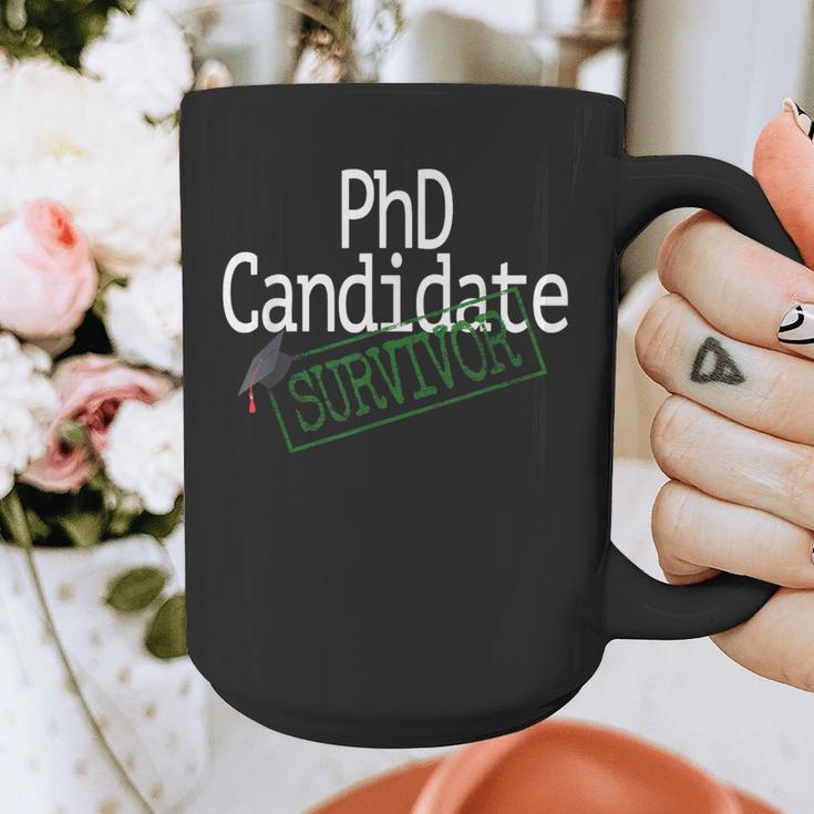 PhD Candidate Survivor Medical Doctors Graduation Doctor Graphic Print Coffee Mug