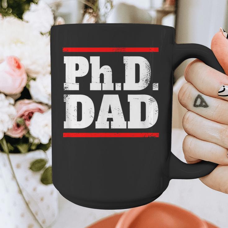 PHD DAD Shirt Doctorate Graduation Fathers Day Graphic Print Coffee Mug