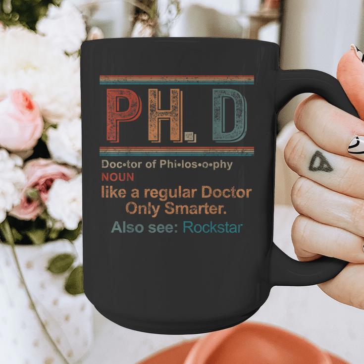 PHD Definition Doctor Of Philosophy Degree Graduation Graphic Print Coffee Mug