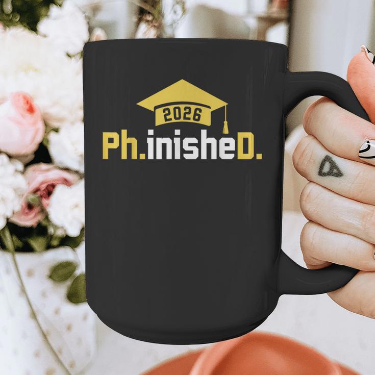 PhD Finished PhinisheD Class Of 2026 Phd Graduation Graphic Print Coffee Mug