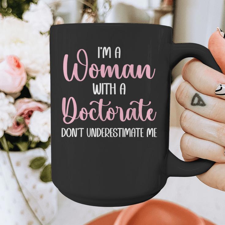 PhD Graduation Woman With A Doctorate Degree Graphic Print Coffee Mug