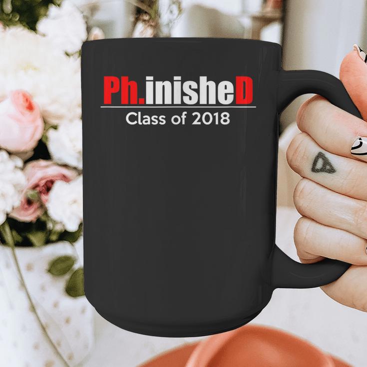 Phinished PhD Graduation T-Shirt For Men And Women Graphic Print Coffee Mug