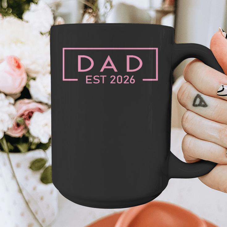 Pink Dad Est 2026 Logo Father 2026 Loading New Dad 2026 Graphic Print Coffee Mug