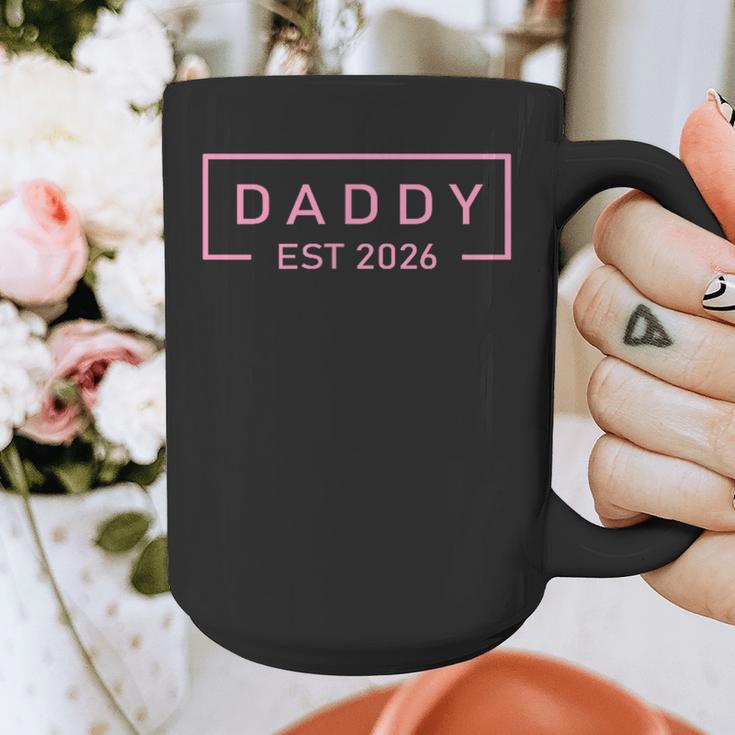 Pink Daddy Est 2026 Logo Father 2026 Loading New Dad 2026 Graphic Print Coffee Mug