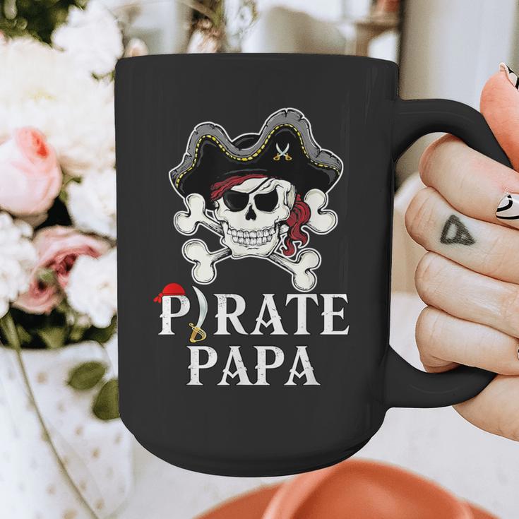 Pirate Papa Costume Jolly Roger Crossbones Pirate Dad Graphic Print Coffee Mug