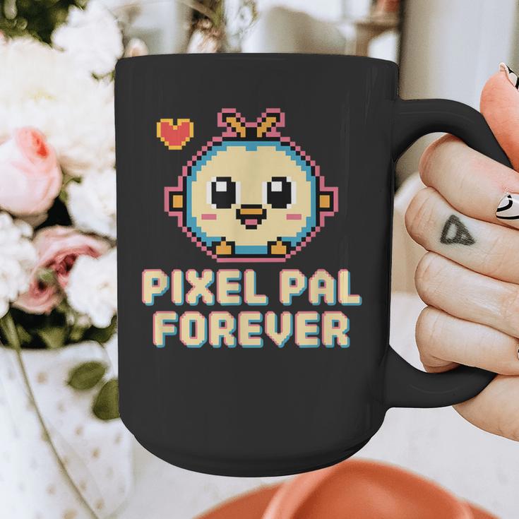 Pixel Art Pet Y2K Retro Vintage Digital Nostalgia Y2K Tech Graphic Print Coffee Mug