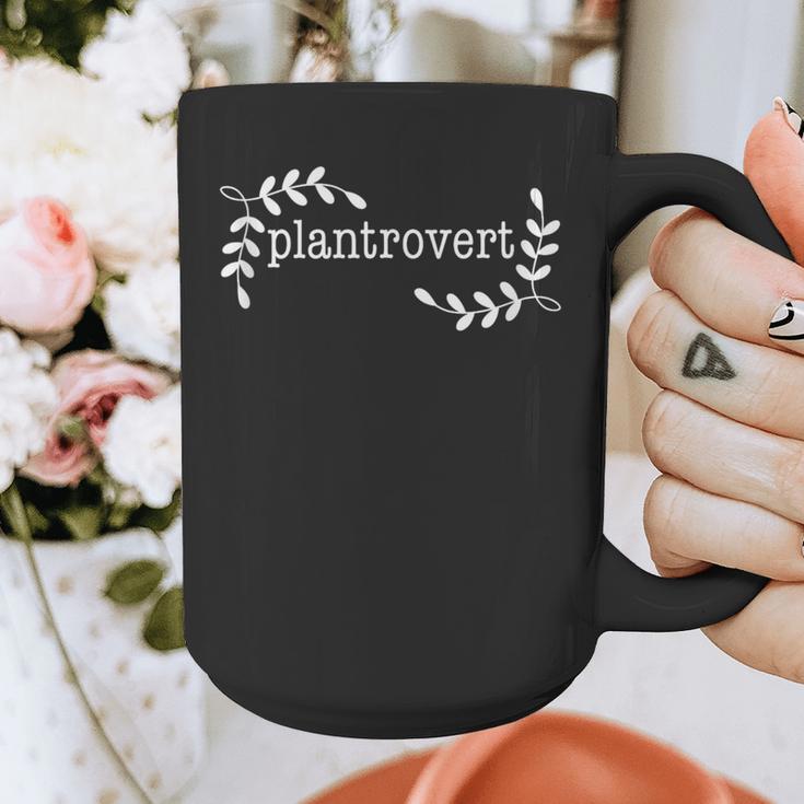 Plantrovert Introvert Gardener Plant Lady Graphic Print Coffee Mug