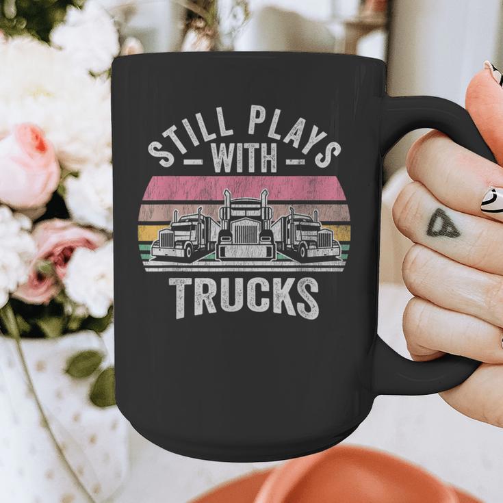 Still Plays With Trucks Nostalgia Classic Graphic Print Coffee Mug